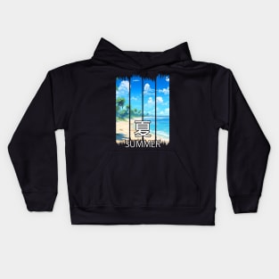 Summer Paradise Beach Landscape – Anime Shirt Kids Hoodie